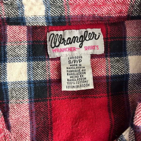 Wrangler Wrancher Flannel Button Down Shirt - Picture 4 of 5